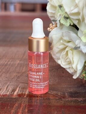 New BIOSSANCE Squalane + Vitamin C ROSE 🌹 Facial OIL Mini!